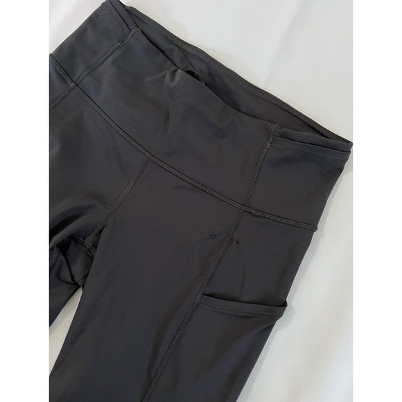 Lululemon running pocketed drawstring waist  Black Leggings Size‎ 6 Defect ‼️ - Picture 11 of 13